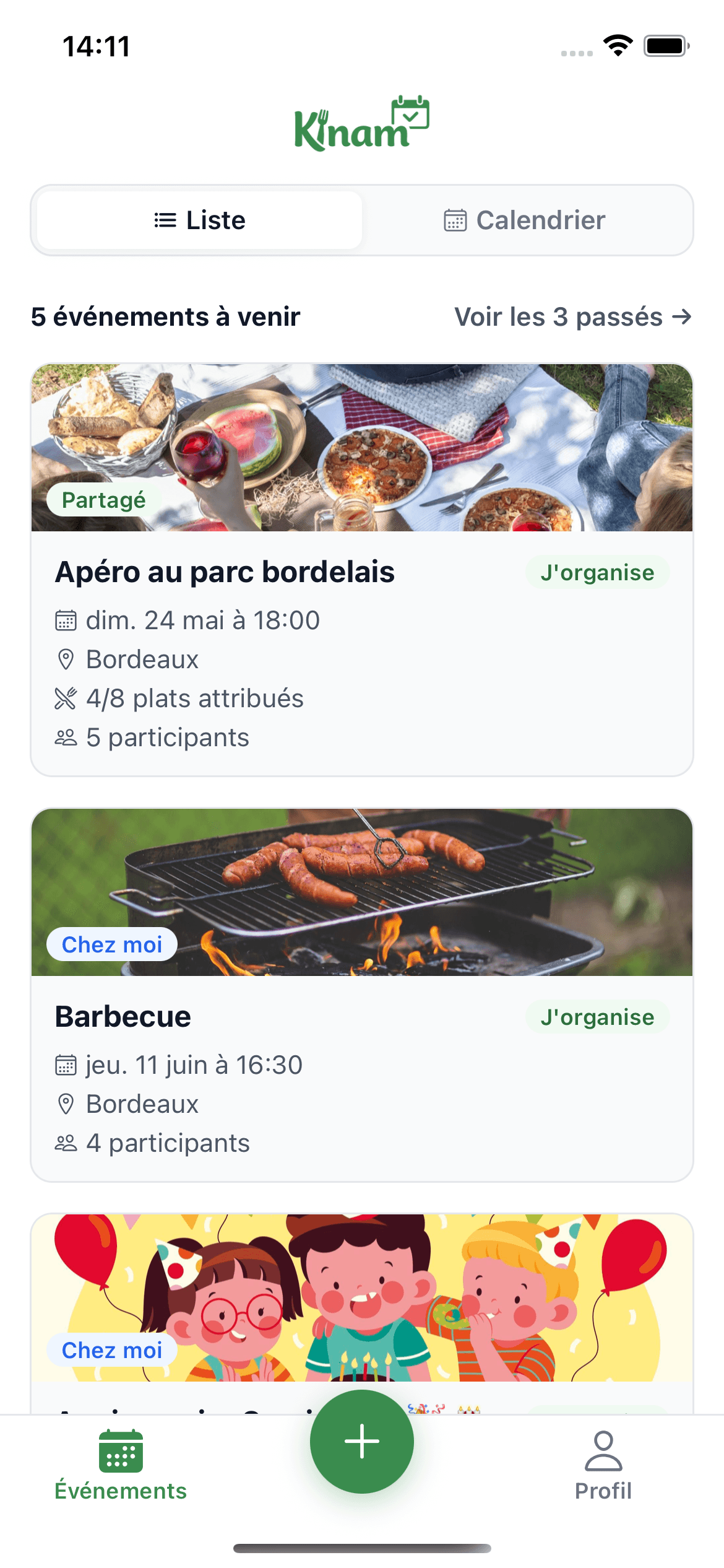 Multi-événements